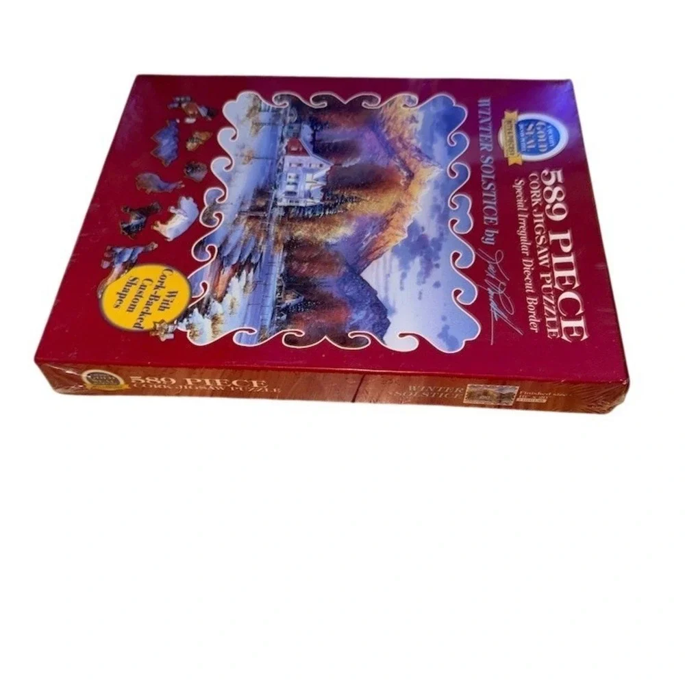 Bits & Pieces Winter Solstice 589 Piece Cork Jigsaw Puzzle Sealed NIB - Picture 3 of 6